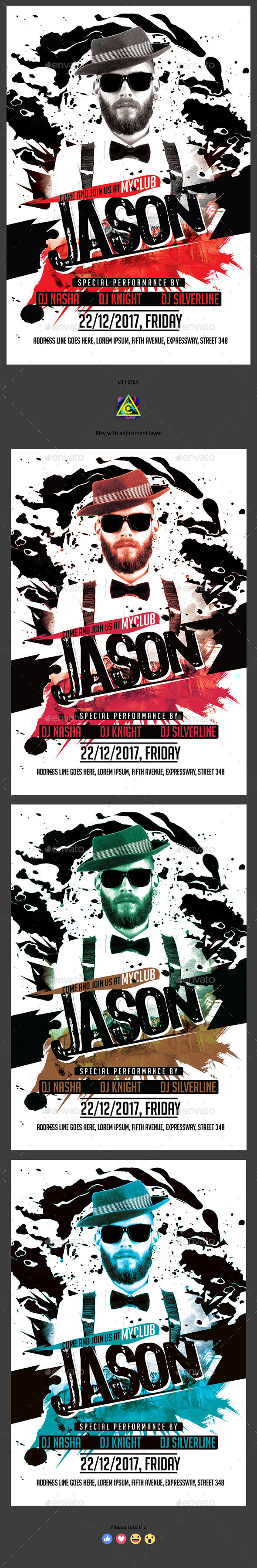 Guest DJ Flyer - Clubs & Parties Events