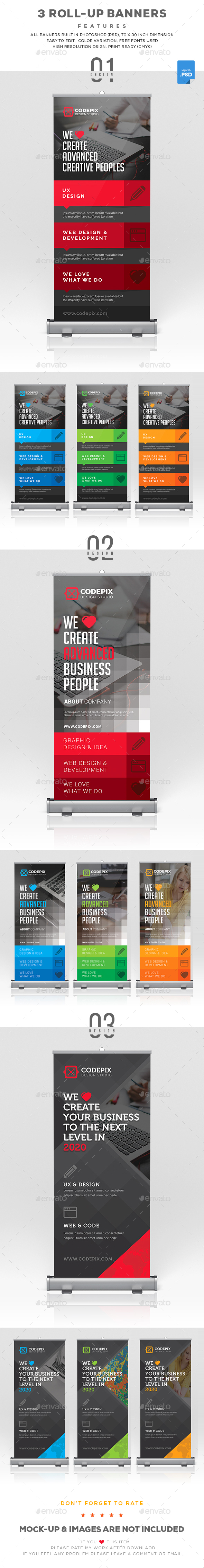 Roll-Up Bundle - Signage Print Templates