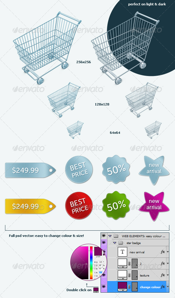 Universal Shopping Elements Set - Miscellaneous Web Elements
