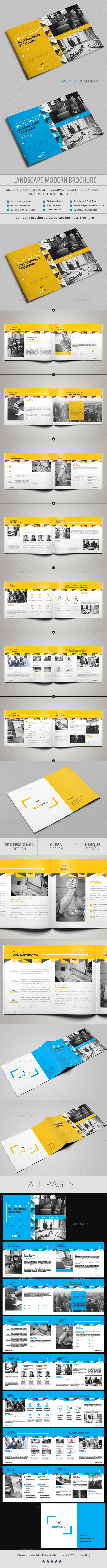 Landscape Modern Brochure - Brochures Print Templates