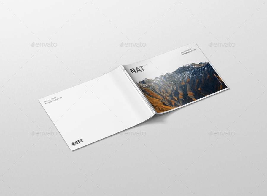 Download Magazine Mockup A4 Landscape By Visconbiz Graphicriver