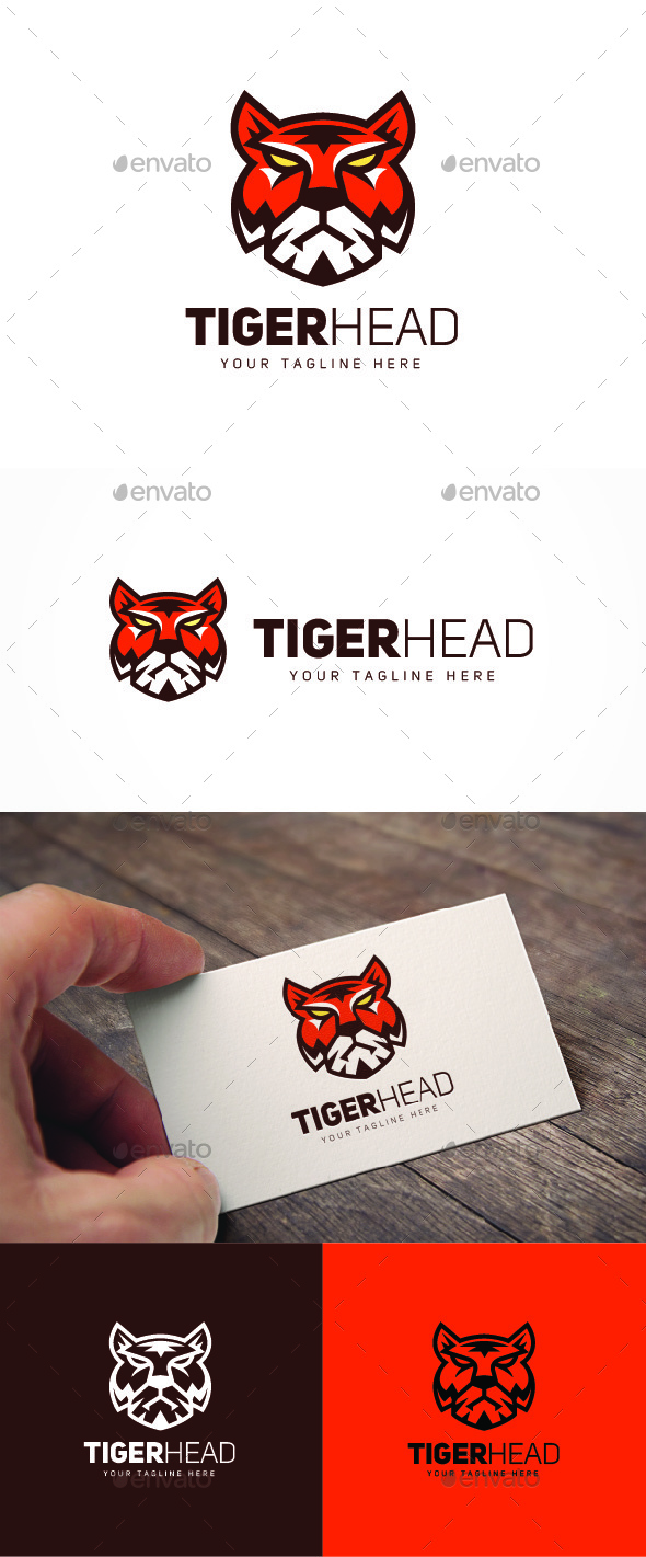 Tiger Head Logo - Animals Logo Templates