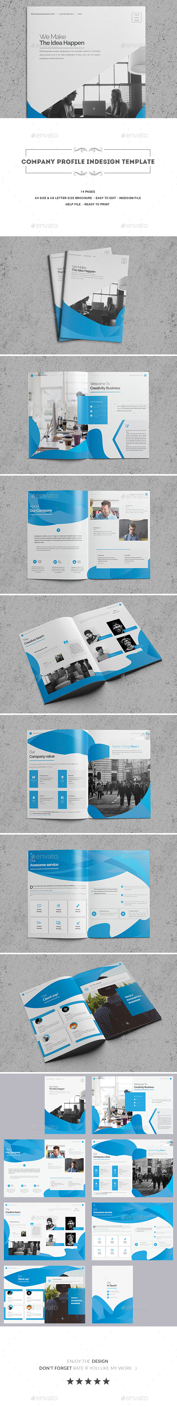 Company Profile InDesign Template - Corporate Brochures
