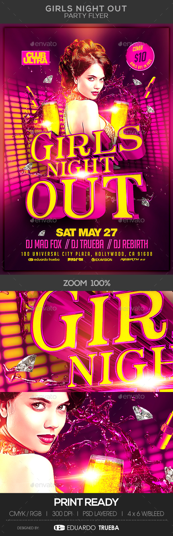 Girls Night Out Party Flyer - Clubs & Parties Events