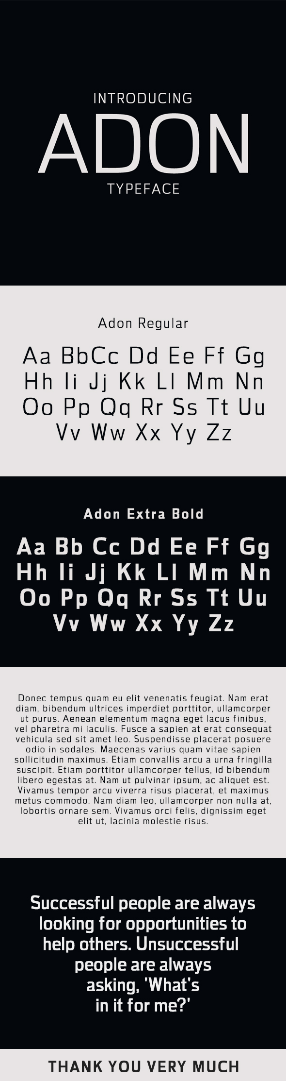 Adon Sans Serif Typeface - Sans-Serif Fonts
