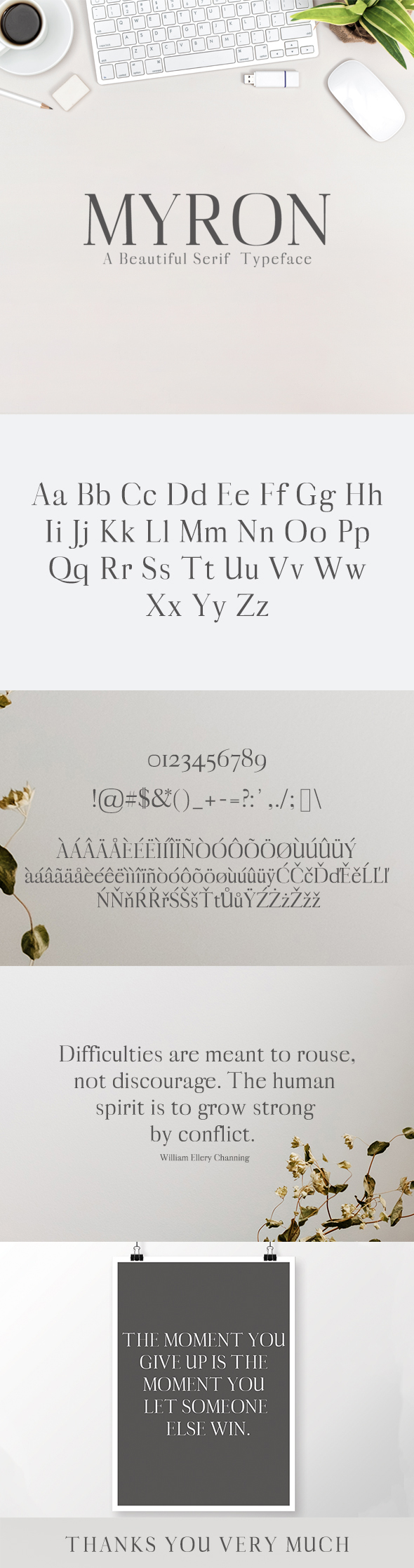 Myron Serif Typeface - Serif Fonts