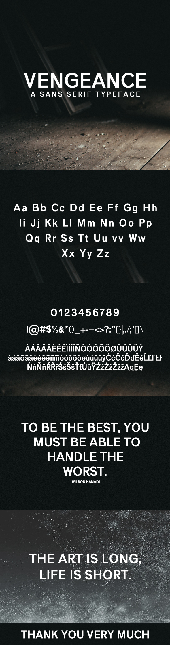 Vengeance Sans Serif Typeface - Sans-Serif Fonts