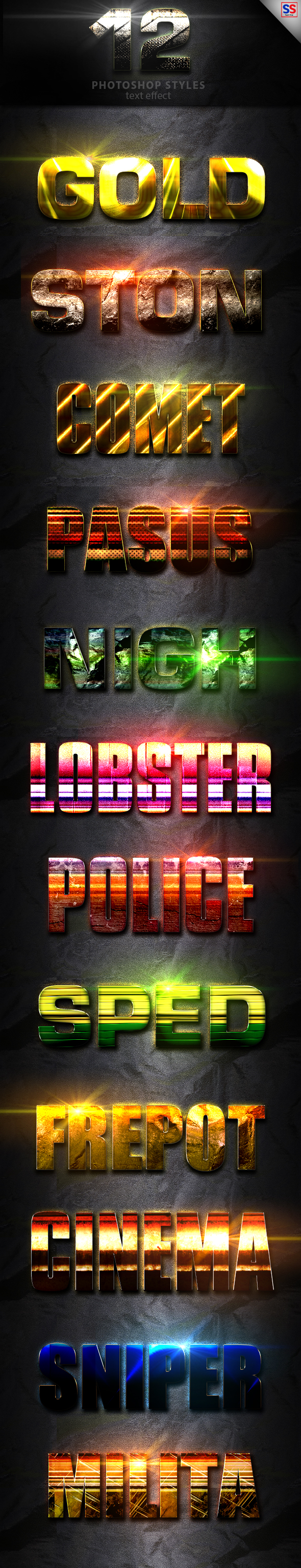 Light Photoshop Text Effect Vol 8 - Text Effects Styles