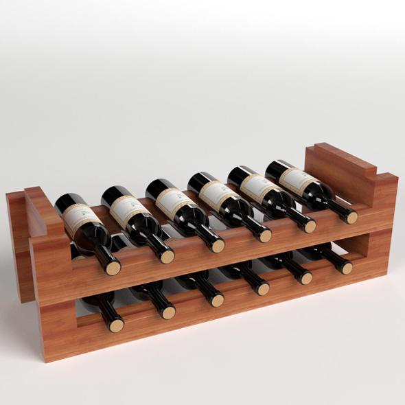 Wine Rack - 3DOcean Item for Sale
