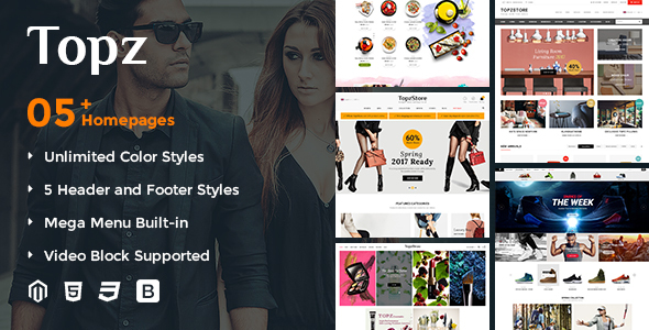 SM TopzStore - Advanced Responsive Magento 2 Theme - Fashion Magento