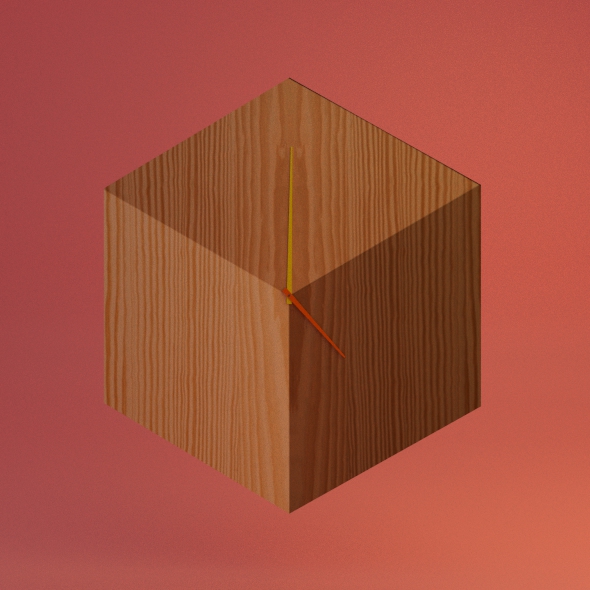 Cube Clock - 3Docean 19848717