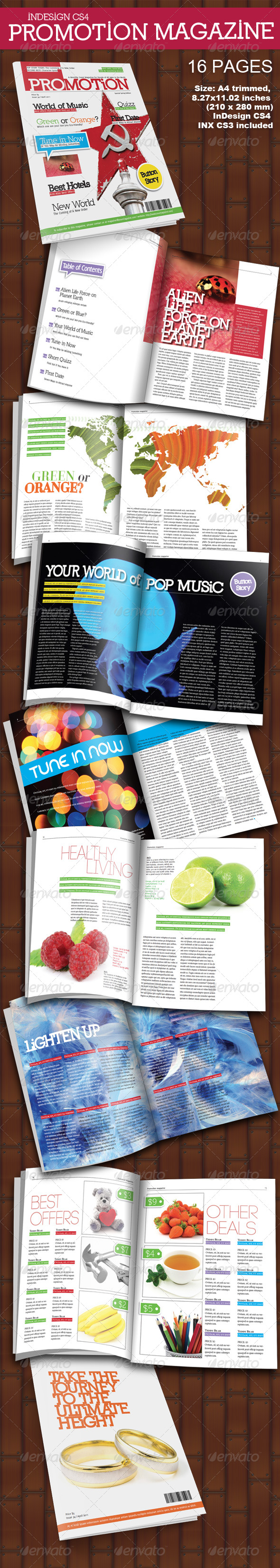 Promotion Magazine 16 Pages - Magazines Print Templates