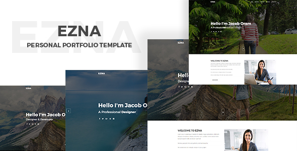Ezna – Personal Portfolio Template - Portfolio Creative