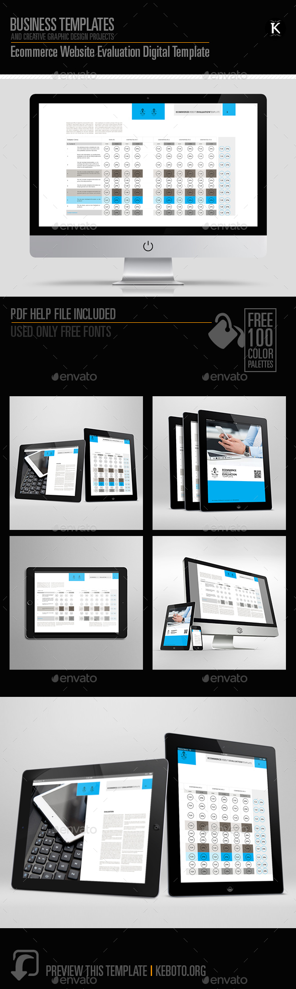 Ecommerce Website Evaluation Digital Template - ePublishing