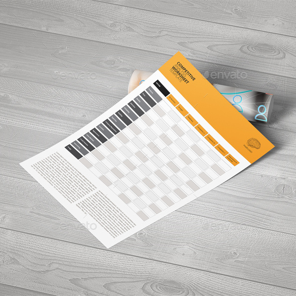 Petitive Analysis Worksheet Template By Keboto