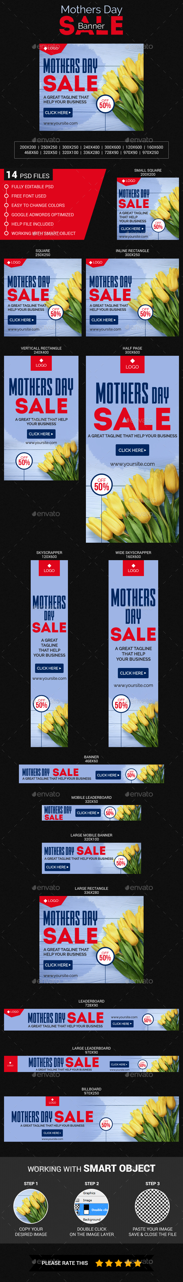 Mothers Day Sale - Banners & Ads Web Elements