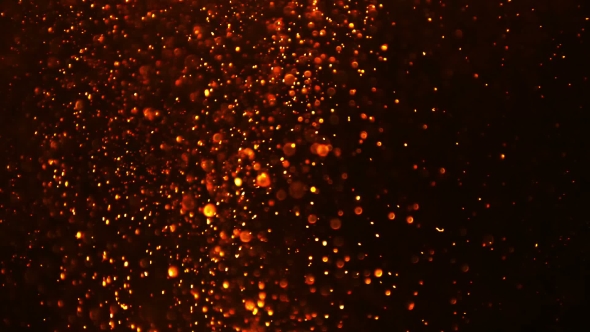 Orange Flying Particles, Motion Graphics | VideoHive