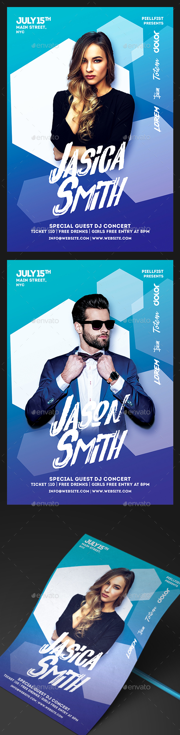 Guest Dj Flyer - Clubs & Parties Events