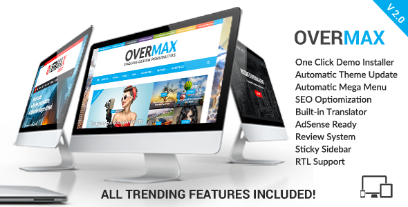 Overmax - Clean WordPress Magazine & Lifestyle Theme - Blog / Magazine WordPress