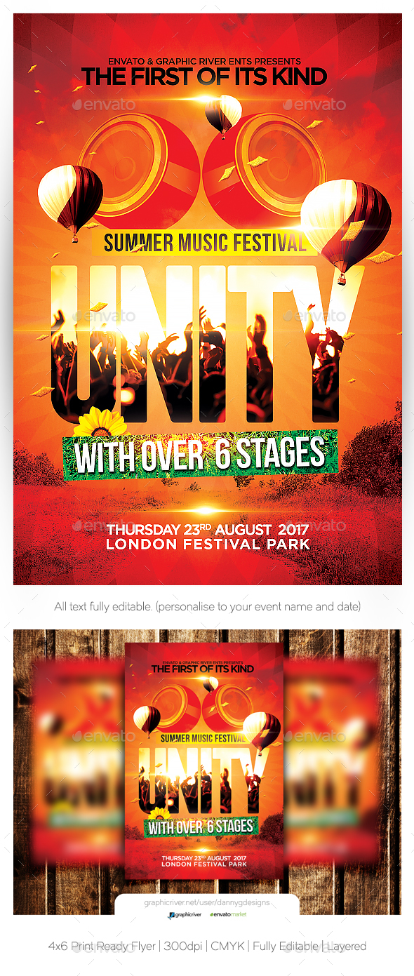 Music Festival Flyer - Clubs & Parties Events