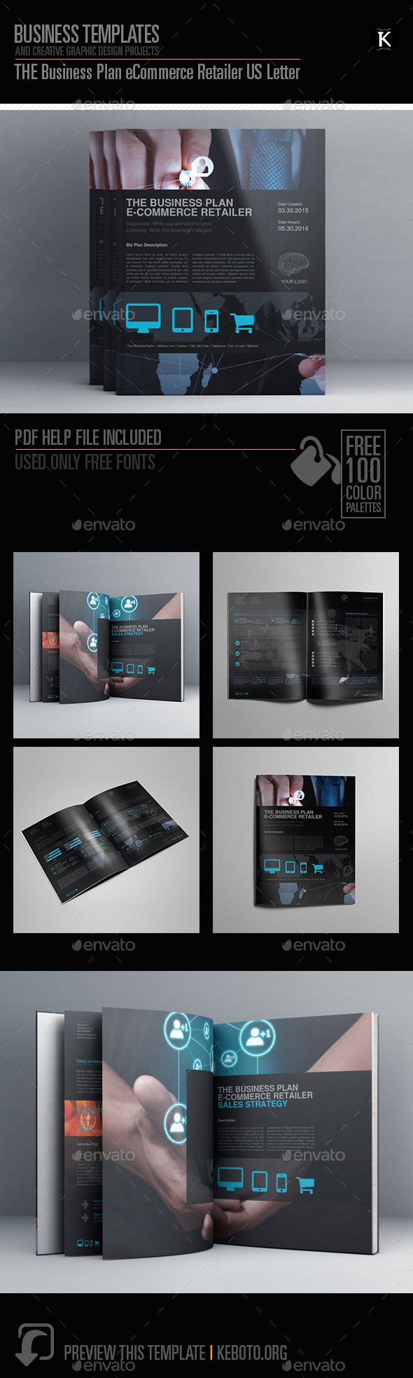 THE Business Plan eCommerce Retailer US Letter - Miscellaneous Print Templates