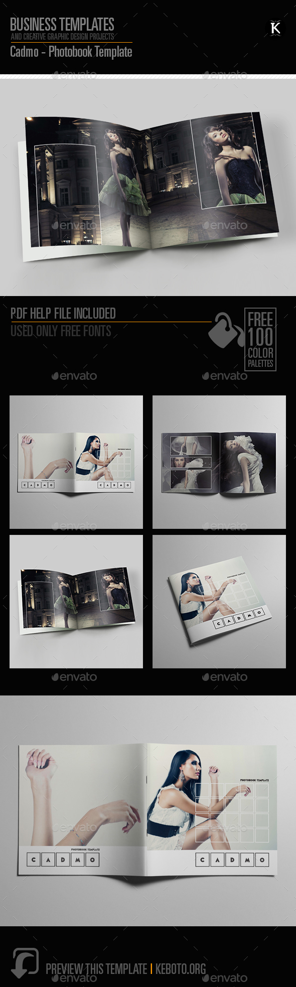 Cadmo - Photobook Template - Photo Albums Print Templates