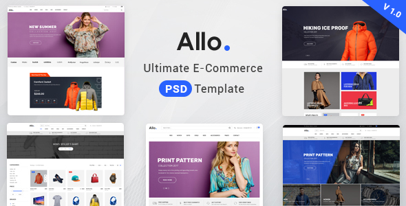 Allo E-Commerce Psd - ThemeForest 19774748