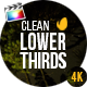 Gold Clean Lower Thirds For Final Cut Pro X - VideoHive Item for Sale