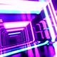 Move Through Mirror Tunnel with Neon Pattern Glow Structure Form Sci Fi Pattern - VideoHive Item for Sale