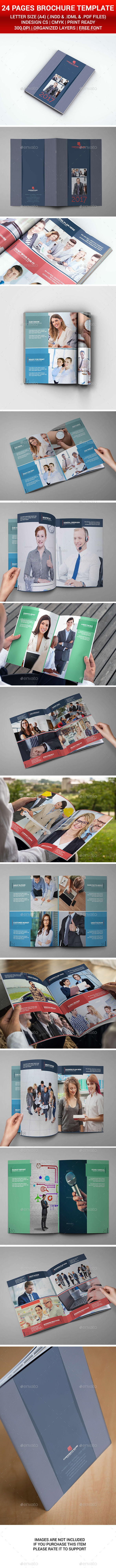 Corporate Brochure 24 Pages - Brochures Print Templates