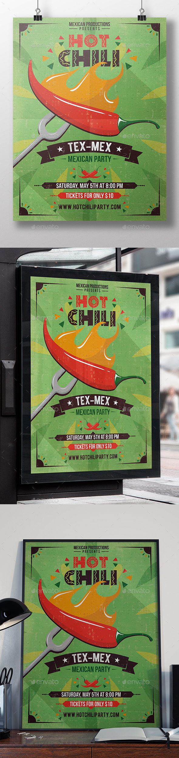 Hot Chili Flyer Template - Miscellaneous Events