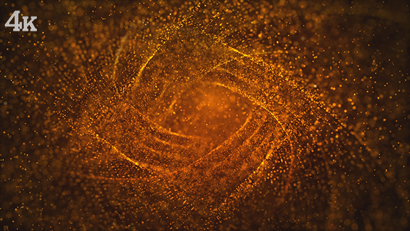 Golden Shiny Particles Background