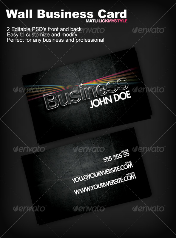 Wall Business Card - Creative Business Cards