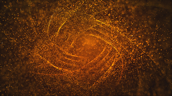 Golden Shiny Particles Background
