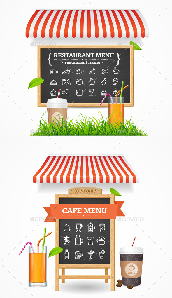 Cafe Restaurant Menu Concept - Concepts Business