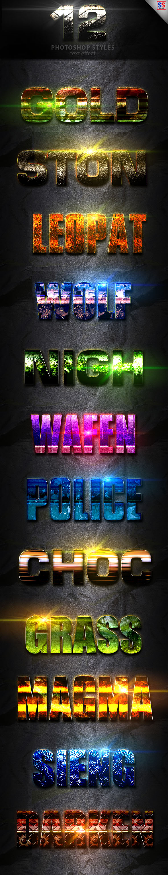 Light Photoshop Text Effect Vol 9 - Text Effects Styles