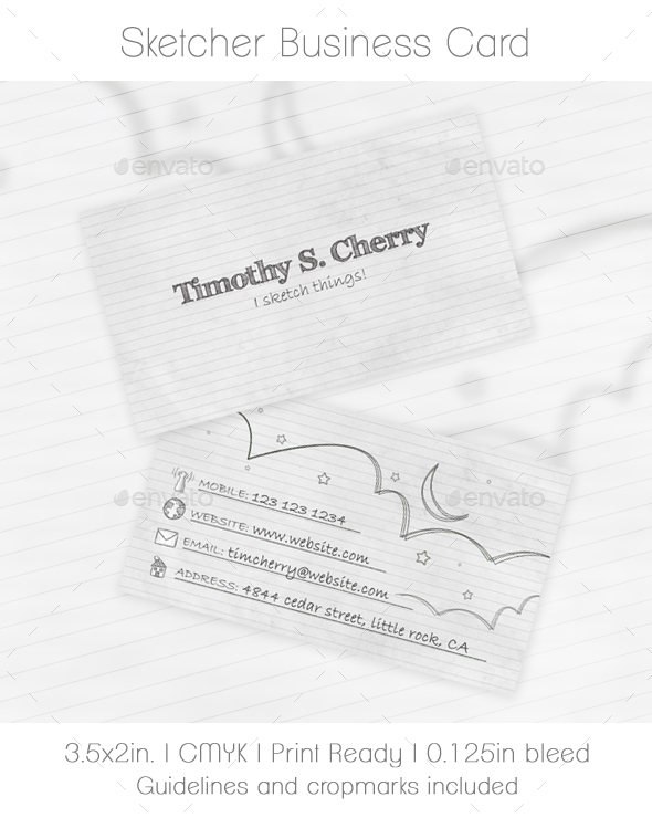 Sketcher Business Card - Creative Business Cards