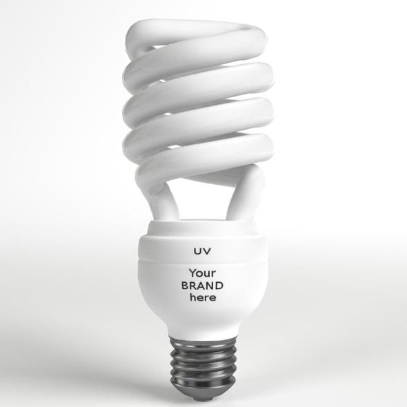 GE-style Fluorescent Light Bulb - 3DOcean Item for Sale