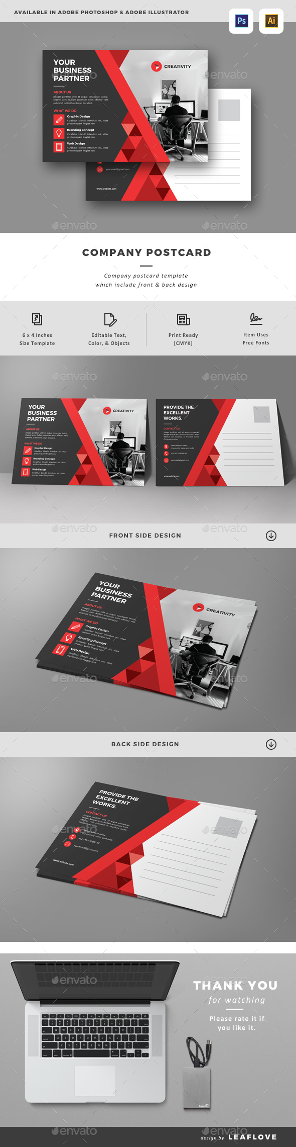 Postcard - Cards & Invites Print Templates