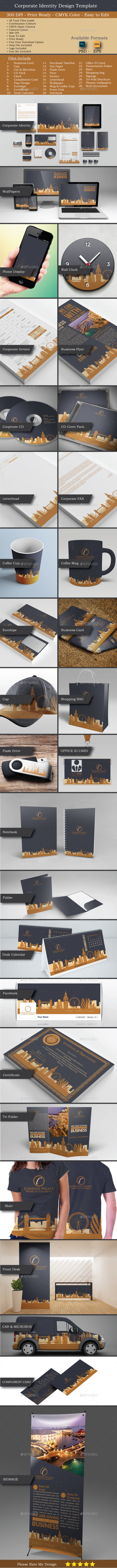Modern Real Estate Identity Set - Stationery Print Templates