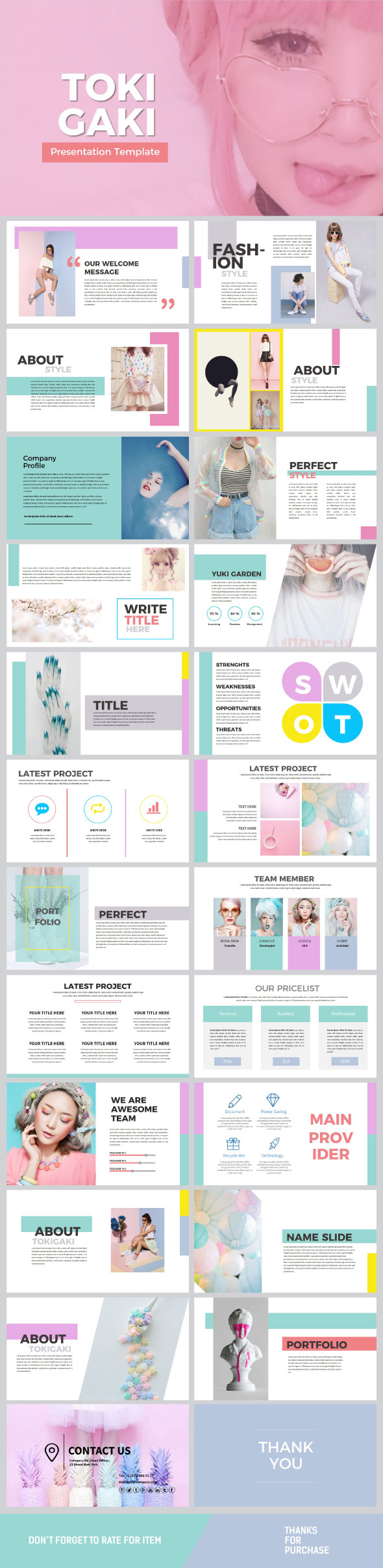 Tokigaki Powerpoint Template - Miscellaneous PowerPoint Templates