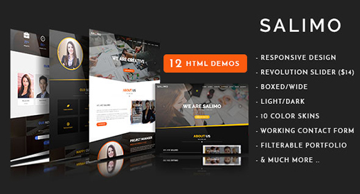 Salimo - Creative One Page Template