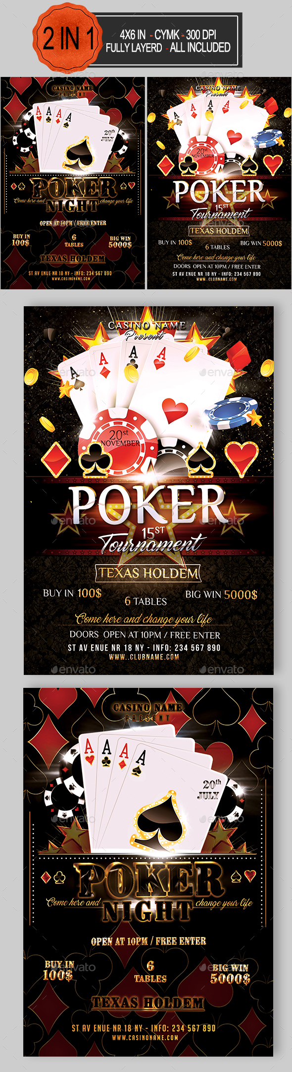 Poker Flyer Bundle