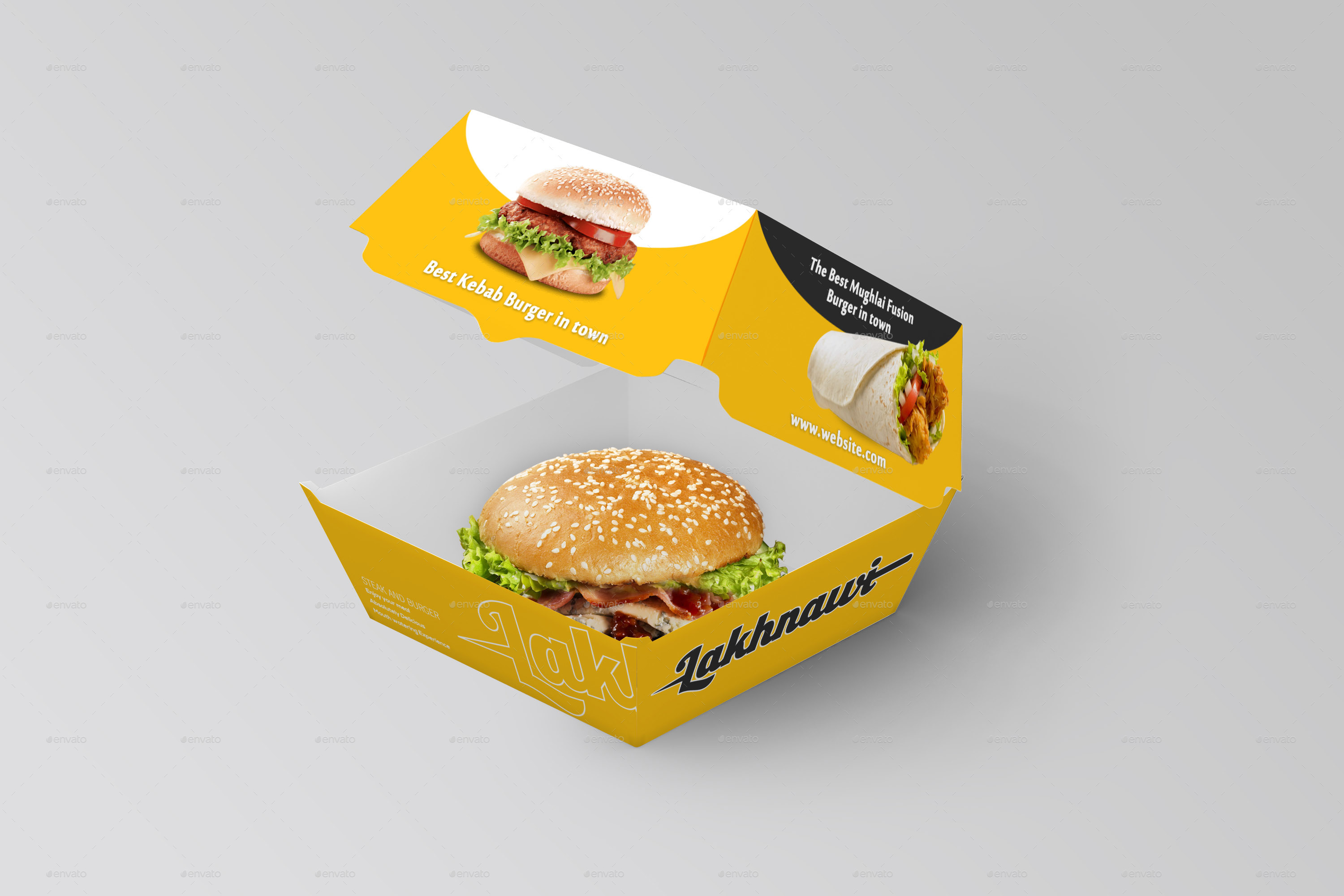 Download Burger Box Mockups By Shaikerintu Graphicriver PSD Mockup Templates