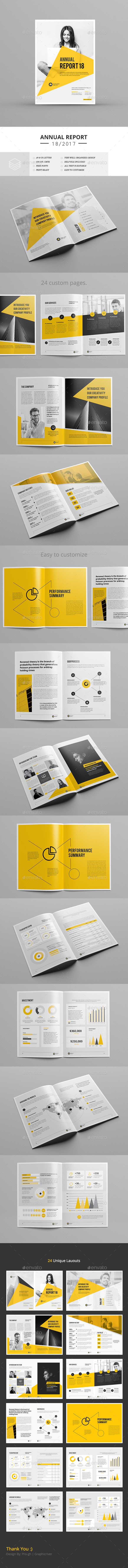 Annual Report Template - Corporate Brochures