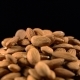 Almond Rotates on a Black Background - VideoHive Item for Sale