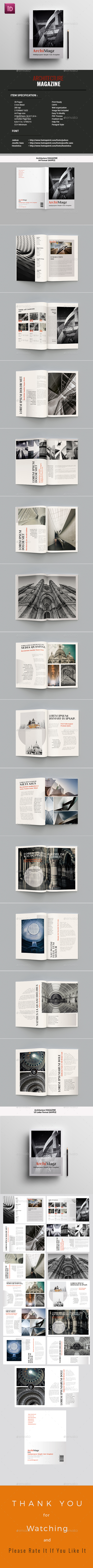 ArchiMagz Template - Magazines Print Templates