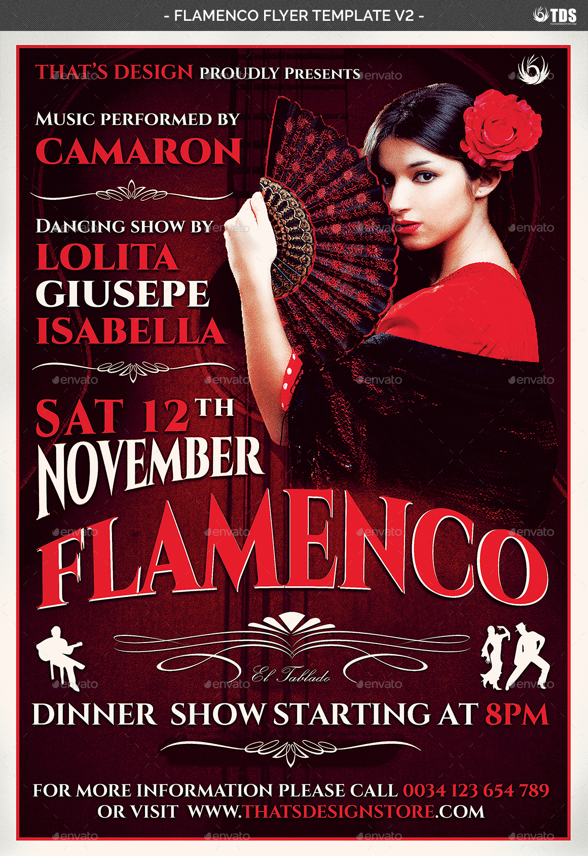 flamenco flyer template v2 by lou606 graphicriver flyer flamenco