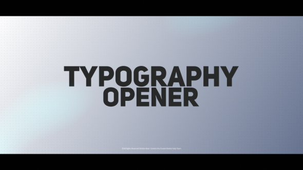 Typography Opener - VideoHive 19866420