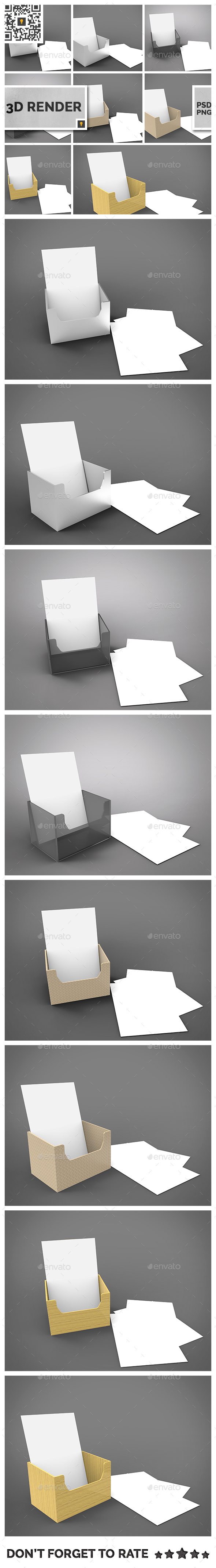 Flyer Holder 3D Render - Miscellaneous 3D Renders